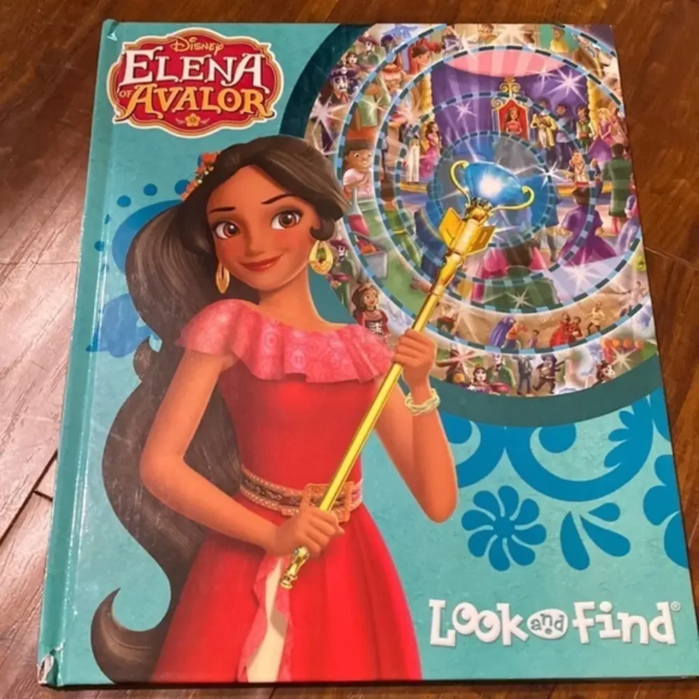 Disney Elena of Avalor Look & Find Book + Elena Luisa Figures Lot
